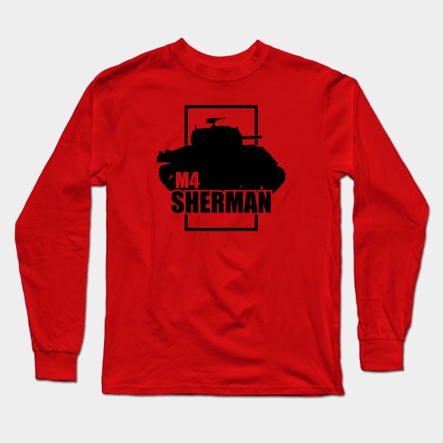 M4 Sherman Long Sleeve T-Shirt by Firemission45